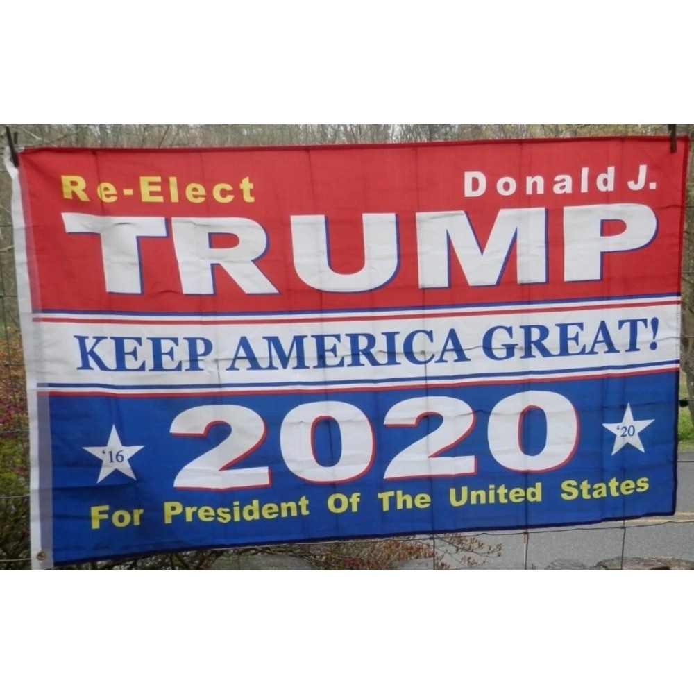 Trump Re-Elect 2020 Banner Keep America Great! For President USA Flag 5'x3' New